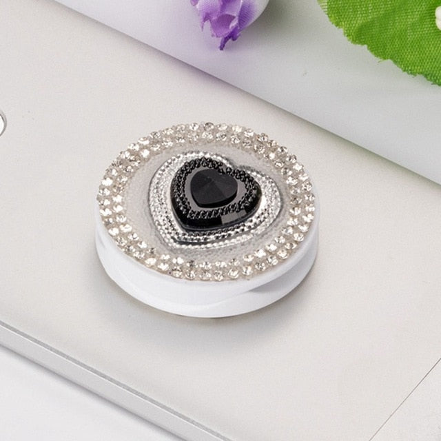 Cute Round Finger Buckle Airbag Bracket Holder popping sicket Phone Gasbag Stand Expanding Grip Holder socket for smartphone