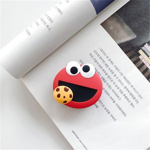 New Universal Phone Socket Stand Bracket Expanding Stand stretch grip phone Holder Finger Cute Cartoon Stand for iphone xiaomi