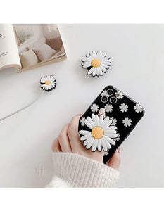 Cute chrysanthemum Phone Holder Universal Folding Stand Airbag Gasbag Bracket Phone Socket For iPhone 11 Samsung S20 S10