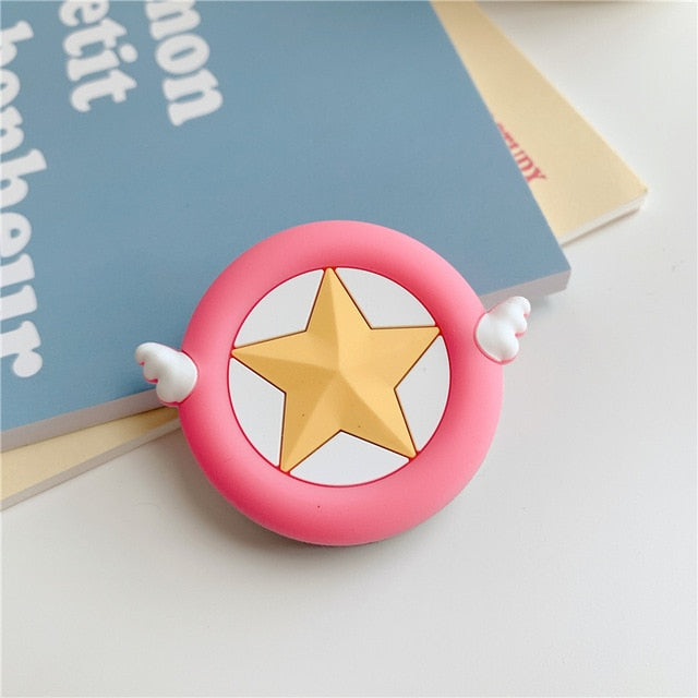 Hot Sell Universal Phone Stand Bracket Expanding Stand stretch grip phone Holder Finger Cute Cartoon Stand for iphone 11 xr