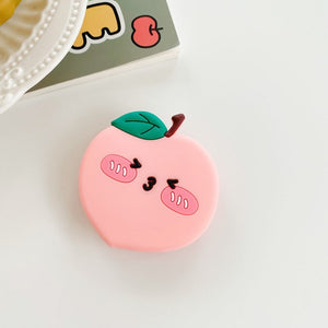 Universal Cartoon Fruit Airbag Phone Bracket For iPhone Samsung Huawei Cute Animal Finger Holder Mobile Phone Expanding Stand